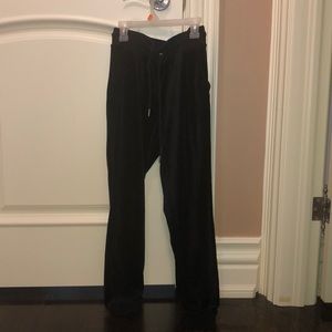 velour tracksuit pants and jacket together